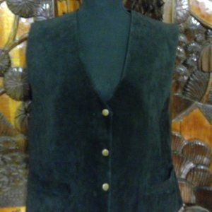 Hunt Club Black Leather Vest